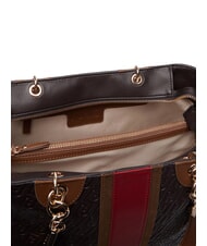 LIUJO EMATITE sac bandouli&egrave;re brun fonc&eacute; - Sacs pour Femme - 5