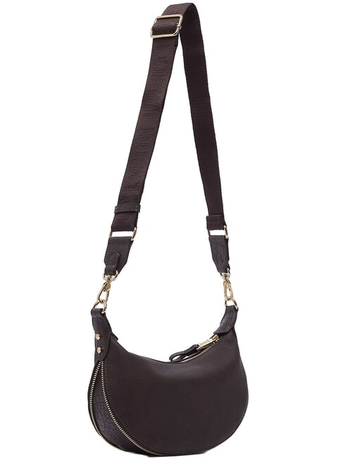 KALISKA Sac bandouli&egrave;re / sac port&eacute; travers brun fonc&eacute; - Sacs pour Femme