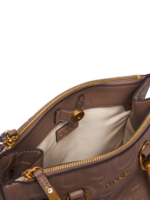 MANHATTAN Sac &agrave; main avec bandouli&egrave;re amovible moka - Sacs pour Femme