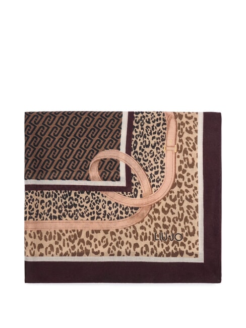 ANIMALIER Foulard aubergine rouge - &Eacute;charpes