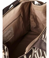 LIUJO ANIMALIER Sac &agrave; main avec bandouli&egrave;re t.moro - Sacs pour Femme - 4