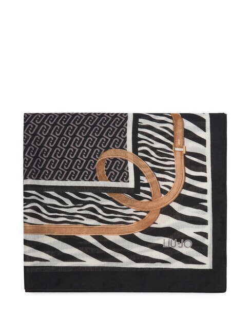 ANIMALIER Foulard NOIR - &Eacute;charpes