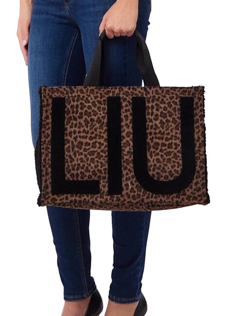 ANIMALIER Sac &agrave; main avec bandouli&egrave;re animalier - Sacs pour Femme