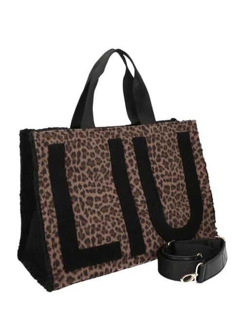 ANIMALIER Sac &agrave; main avec bandouli&egrave;re animalier - Sacs pour Femme