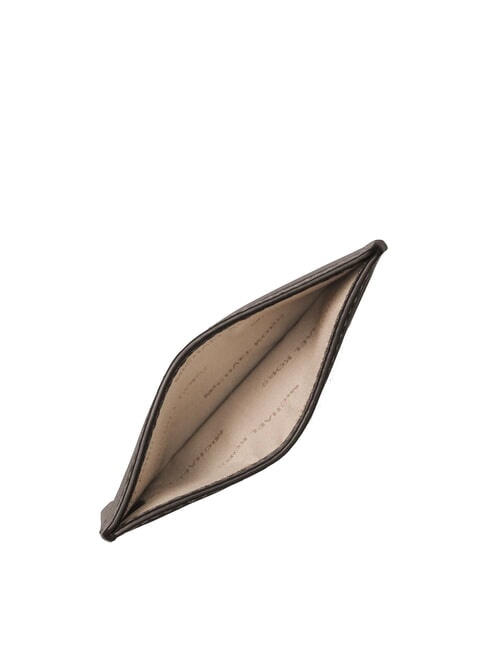 JET SET Porte-cartes en cuir chocolat - Portefeuilles Femme