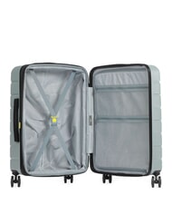 DELSEY AIR ARMOUR Chariot &agrave; roulettes moyen, extensible vert sauge - Valises Rigides - 2