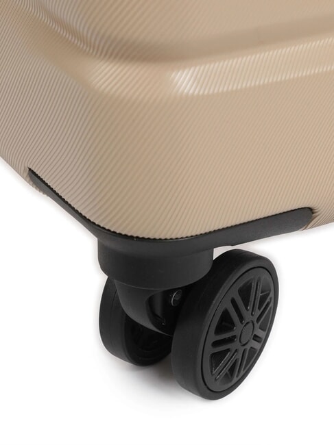 AIR ARMOUR Chariot &agrave; roulettes moyen, extensible ivoire - Valises Rigides