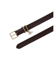 CALVIN KLEIN MONOGRAM ceinture en cuir d&eacute;licieux/ or clair antique - Ceintures - 2