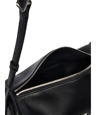 CALVIN KLEIN BOLD CK Sac &agrave; main avec bandouli&egrave;re noir et blanc - Sacs pour Femme - 4