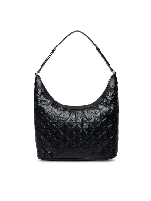 EMBLEM AOP sac bandouli&egrave;re sur noir - Sacs pour Femme