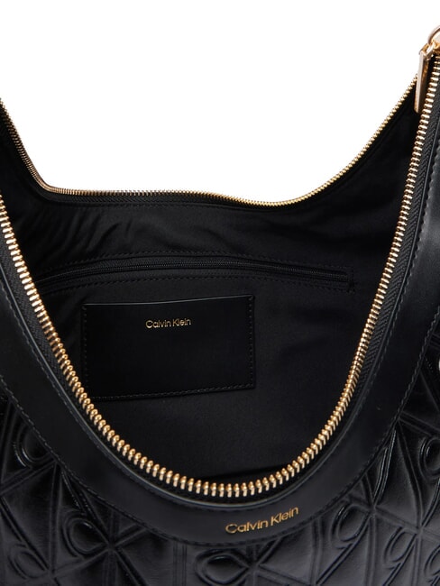 EMBLEM AOP sac bandouli&egrave;re sur noir - Sacs pour Femme