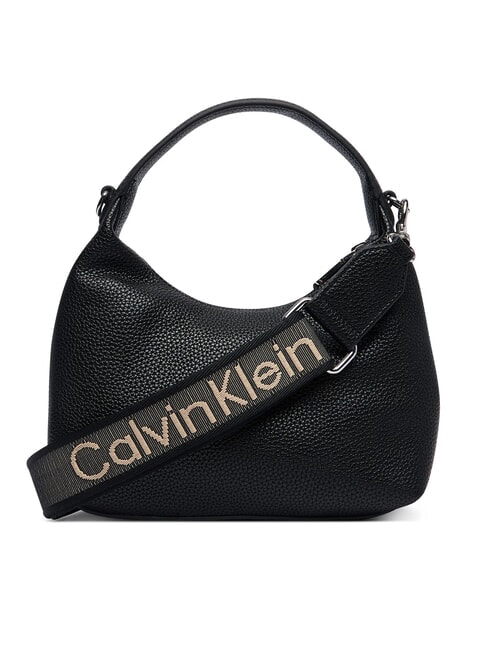 WEBBING Mini sac &agrave; main avec bandouli&egrave;re sur noir - Sacs pour Femme
