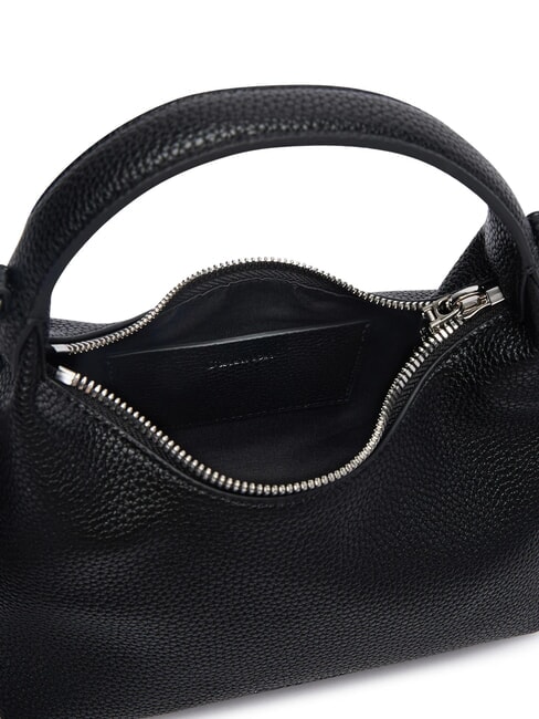 WEBBING Mini sac &agrave; main avec bandouli&egrave;re sur noir - Sacs pour Femme