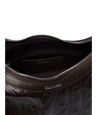 CALVIN KLEIN EMBLEM AOP Sac bandouli&egrave;re / sac port&eacute; travers argent d&eacute;licieux/antique - Sacs pour Femme - 4