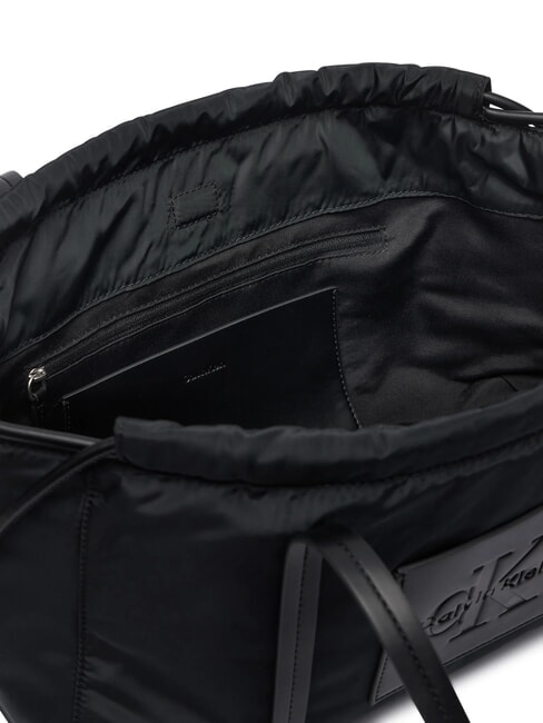 NYLON Sac &agrave; provisions sur noir - Sacs pour Femme
