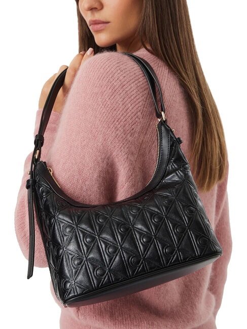 EMBLEM AOP Sac bandouli&egrave;re / sac port&eacute; travers sur noir - Sacs pour Femme