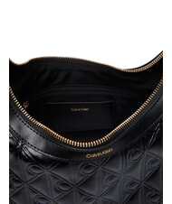 CALVIN KLEIN EMBLEM AOP Sac bandouli&egrave;re / sac port&eacute; travers sur noir - Sacs pour Femme - 4