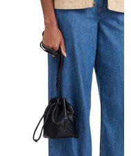CALVIN KLEIN BOLD CK Mini sac bandouli&egrave;re seau sur noir - Sacs pour Femme - 2