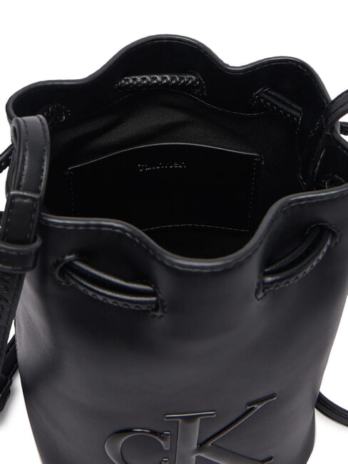 BOLD CK Mini sac bandouli&egrave;re seau sur noir - Sacs pour Femme