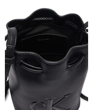CALVIN KLEIN BOLD CK Mini sac bandouli&egrave;re seau sur noir - Sacs pour Femme - 5