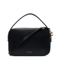 CALVIN KLEIN CK HARDWARE Sac &agrave; main avec bandouli&egrave;re sur noir - Sacs pour Femme - 3