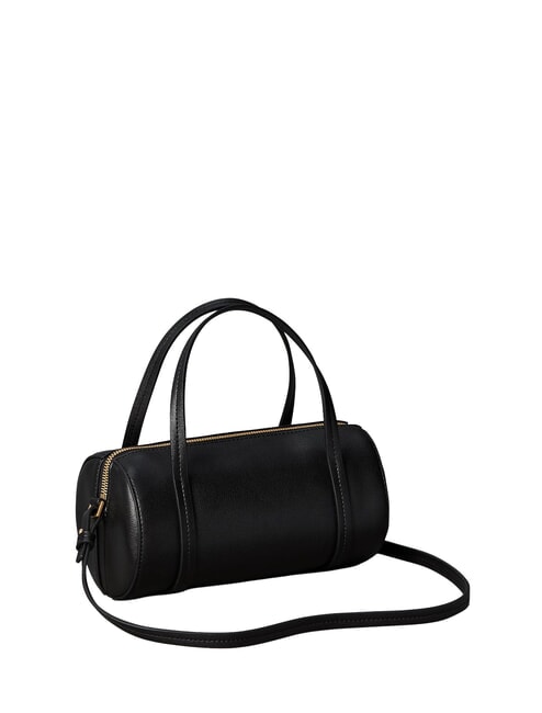 FOIL LOGO Mini sac &agrave; main avec bandouli&egrave;re noix de coco noire/grill&eacute;e - Sacs pour Femme
