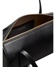 CALVIN KLEIN FOIL LOGO Mini sac &agrave; main avec bandouli&egrave;re noix de coco noire/grill&eacute;e - Sacs pour Femme - 4