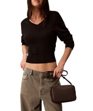 CALVIN KLEIN COATED EMBLEM Mini sac bandouli&egrave;re d&eacute;licieux/gland aop - Sacs pour Femme - 2