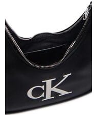 CALVIN KLEIN BOLD CK Sac bandouli&egrave;re, avec bandouli&egrave;re noir et blanc - Sacs pour Femme - 5