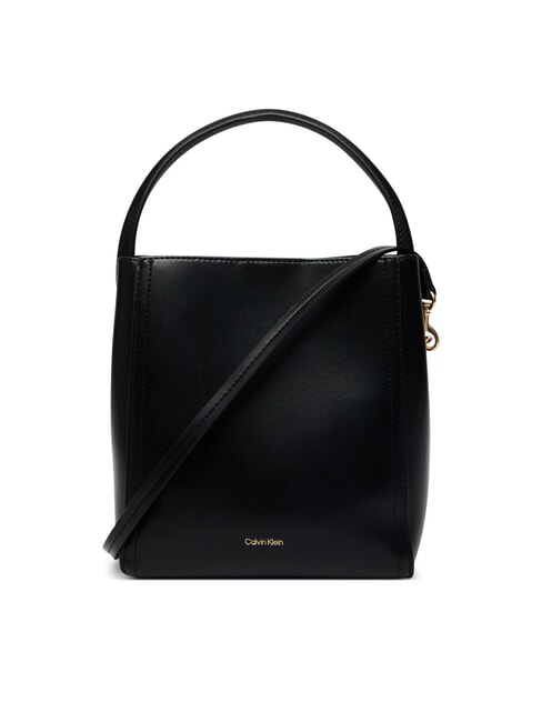 CK CONVERTIBLE Mini sac seau avec bandouli&egrave;re le noir - Sacs pour Femme