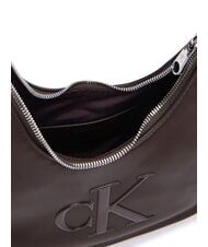 CALVIN KLEIN BOLD CK Sac bandouli&egrave;re, avec bandouli&egrave;re argent d&eacute;licieux/antique - Sacs pour Femme - 5