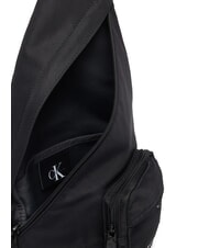 CALVIN KLEIN BOLD Sac en tissu recycl&eacute; sur noir - Sacs en Bandouli&egrave;res pour Homme - 4