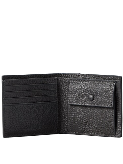 FOIL EMBOSSED Portefeuille en cuir pour homme charbon de bois - Portefeuilles Homme