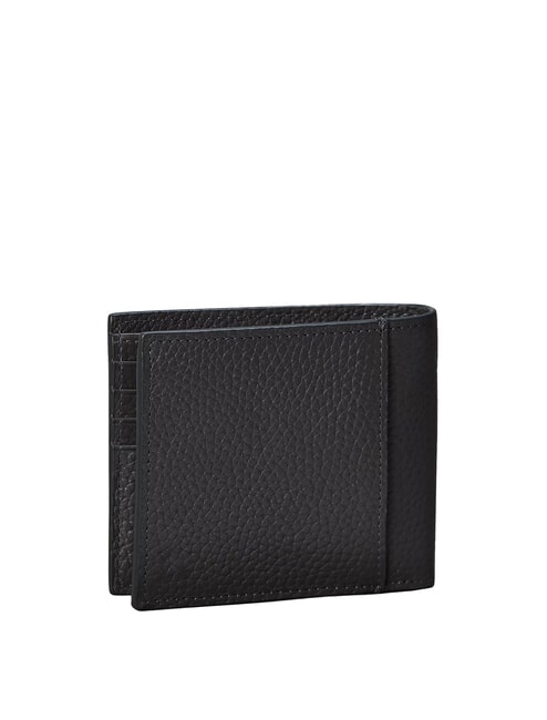 FOIL EMBOSSED Portefeuille en cuir pour homme charbon de bois - Portefeuilles Homme