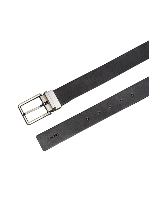 WARMTH BUCKLE ceinture en cuir noir/ck brun fonc&eacute;/bross&eacute; n - Ceintures