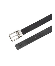 CALVIN KLEIN WARMTH BUCKLE ceinture en cuir noir/ck brun fonc&eacute;/bross&eacute; n - Ceintures - 2