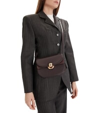 FURLA SFERA Mini sac bandouli&egrave;re en cuir chocolat - Sacs pour Femme - 2