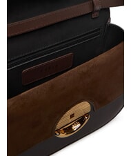 FURLA SFERA Mini sac bandouli&egrave;re en cuir chocolat - Sacs pour Femme - 4