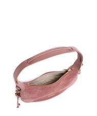 COCCINELLE THESS SUEDE BIM sac bandouli&egrave;re Rose d'hiver - Sacs pour Femme - 4