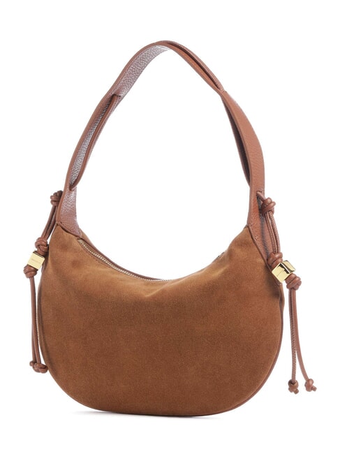 THESS SUEDE BIM sac bandouli&egrave;re Cognac - Sacs pour Femme