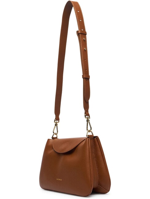 TIGGY Sac &agrave; main avec bandouli&egrave;re Cognac - Sacs pour Femme