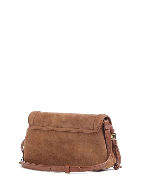 THESS SUEDE BIM Mini sac bandouli&egrave;re Cognac - Sacs pour Femme