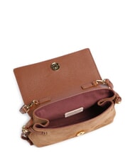 COCCINELLE THESS SUEDE BIM Mini sac bandouli&egrave;re Cognac - Sacs pour Femme - 4
