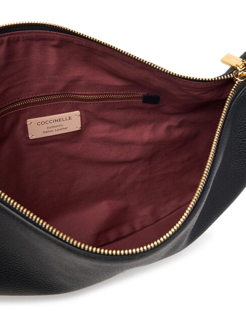 THESS Sac bandouli&egrave;re en cuir Noir - Sacs pour Femme