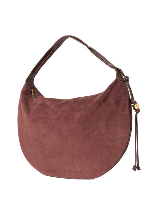 THESS SUEDE BIM Sac bandouli&egrave;re maxi en cuir baie - Sacs pour Femme