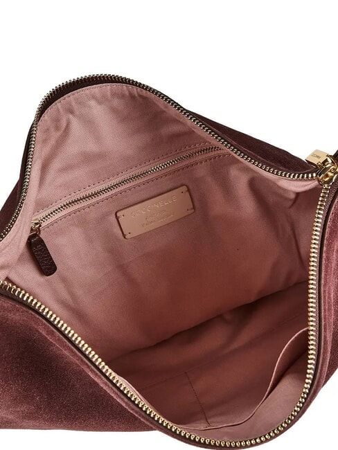 THESS SUEDE BIM Sac bandouli&egrave;re maxi en cuir baie - Sacs pour Femme