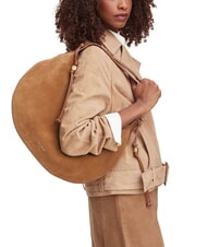 COCCINELLE THESS SUEDE BIM Sac bandouli&egrave;re maxi en cuir Cognac - Sacs pour Femme - 2