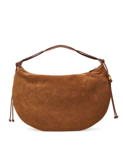 THESS SUEDE BIM Sac bandouli&egrave;re maxi en cuir Cognac - Sacs pour Femme