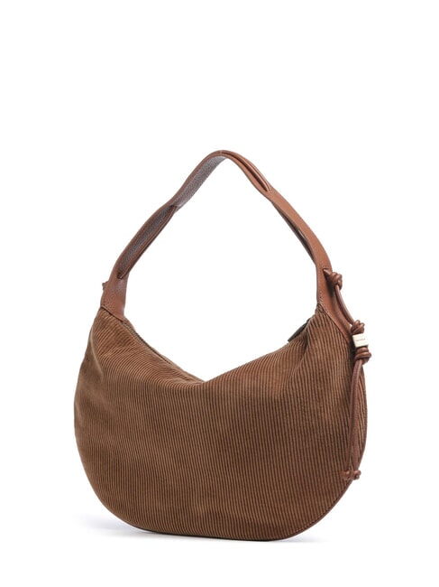 THESS CORDUROY sac bandouli&egrave;re Cognac - Sacs pour Femme