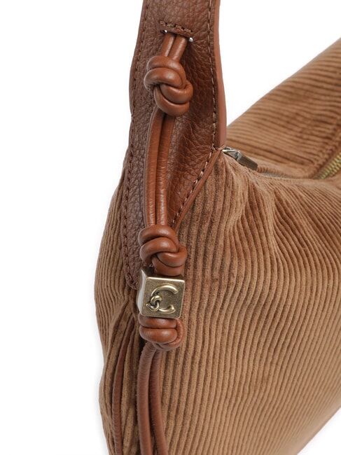 THESS CORDUROY sac bandouli&egrave;re Cognac - Sacs pour Femme